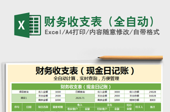 2021年財(cái)務(wù)收支表（全自動(dòng)）