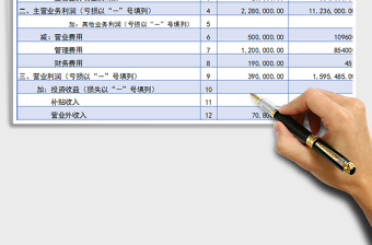 2021年利润及利润分配表