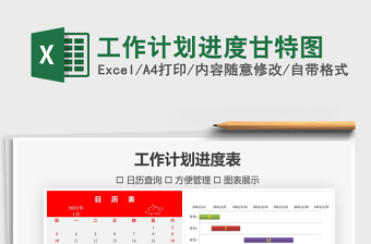 2021年工作計劃進度甘特圖