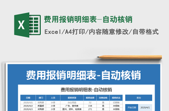2021年費(fèi)用報(bào)銷明細(xì)表-自動核銷