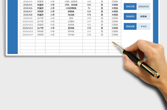 2021年费用报销明细表-自动核销