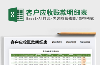 2021年客戶(hù)應(yīng)收賬款明細(xì)表