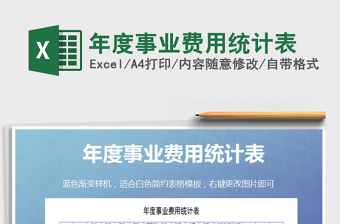 2021年年度事業(yè)費用統(tǒng)計表