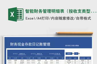 2021年智能財務管理明細表（按收支類型匯總）