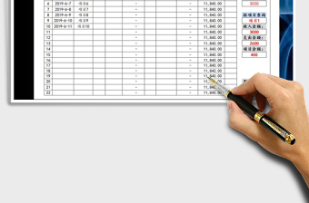 2021年財(cái)務(wù)報(bào)表-收支日記賬