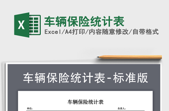 2021年車輛保險統(tǒng)計表