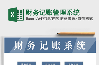2021年財務(wù)記賬管理系統(tǒng)