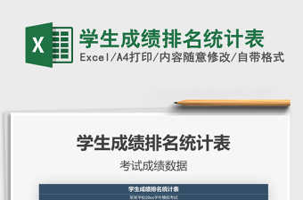 2021年學生成績排名統(tǒng)計表