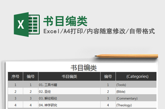 2021年書目編類免費下載