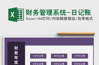 2021年財務管理系統-日記賬