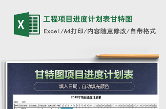 2021年工程項目進度計劃表甘特圖