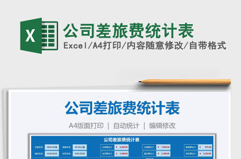 2021年公司差旅費統(tǒng)計表