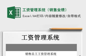 2021年工資管理系統(tǒng)（銷售業(yè)績）