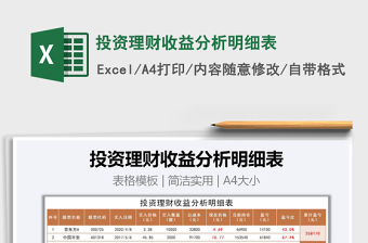 2022每日投资理财收益分析