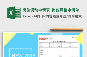 2021年崗位調動申請表 崗位調整申請單