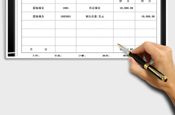 2021年財務(wù)報表記賬憑證