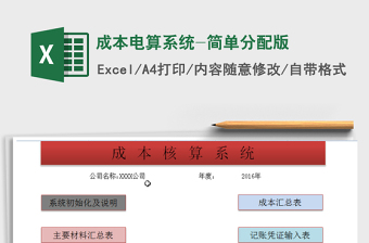2021年成本電算系統(tǒng)-簡單分配版