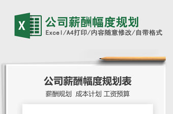 2021年公司薪酬幅度規劃