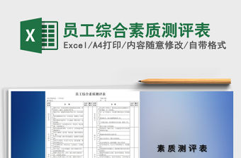 2021年員工綜合素質(zhì)測評表