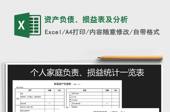 2021年資產(chǎn)負(fù)債、損益表及分析