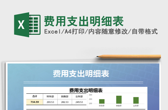 2021年費用支出明細表