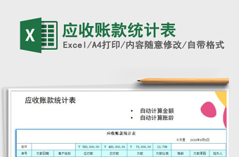 2021年應(yīng)收賬款統(tǒng)計表