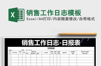 2021年銷售工作日志模板