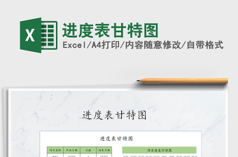 2021年進(jìn)度表甘特圖