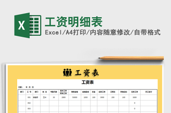 2021年工資明細(xì)表