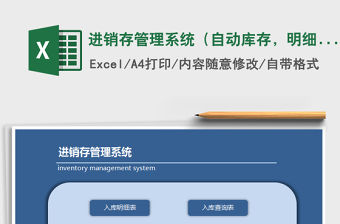 2021年進銷存管理系統(tǒng)（自動庫存，明細查詢）