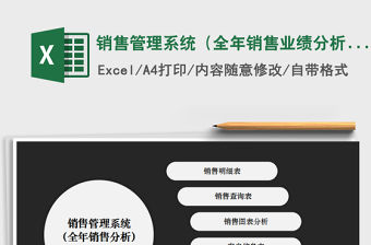 2021年銷售管理系統（全年銷售業績分析）
