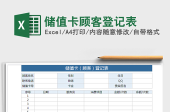 2021年儲值卡顧客登記表