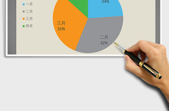 2021年橙黃桔綠系列之餅圖