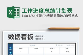 2021年工作進度總結計劃表