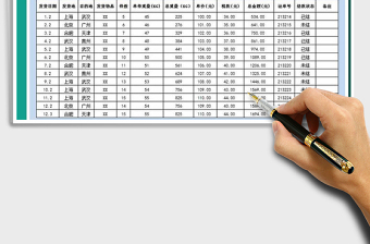 2021年物流运费结算表