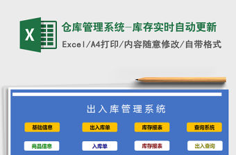 2021年倉庫管理系統-庫存實時自動更新