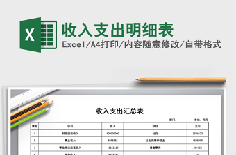 2021年收入支出明細表