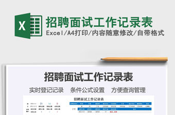 2021年招聘面試工作記錄表