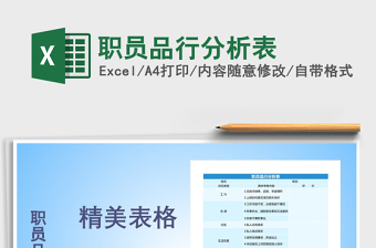 2021年職員品行分析表