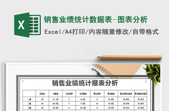 2021年銷售業績統計數據表-圖表分析