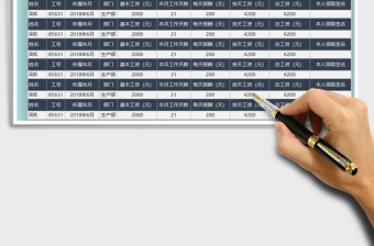 2021年工資條（按日結(jié)算）