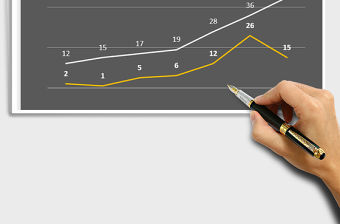 2022年-折線-房地產樓盤項目本周每日來訪成交對比圖-黑