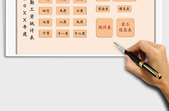 2021年考勤工資統計表