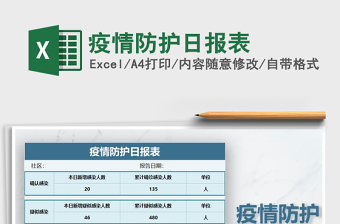 2021年疫情防護(hù)日報(bào)表