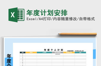 2021年年度計劃安排