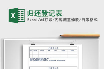 2021年歸還登記表