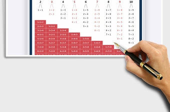 2021年加减法口诀表-数的加法与分解