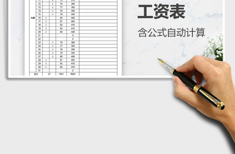 2021年出勤計(jì)件工資表（含公式自動(dòng)計(jì)算）