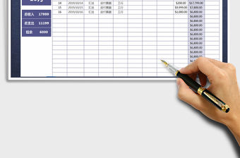 2021年財務日記賬（智能統計）