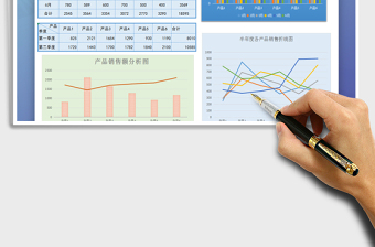 2021年半年度銷售統(tǒng)計(jì)圖表